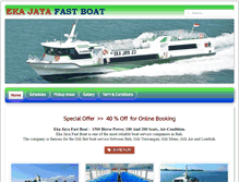 Tablet Screenshot of ekajayafastboat.com